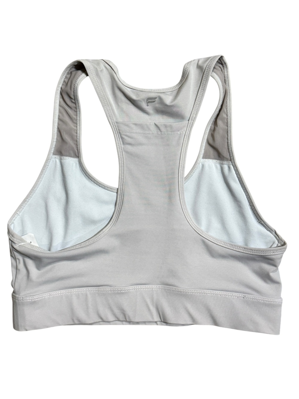 Fabletics Large White Racerback Sports Bra - Picture 3 of 4